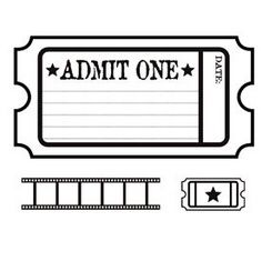 236x235 Templates Clipart Movie Ticket