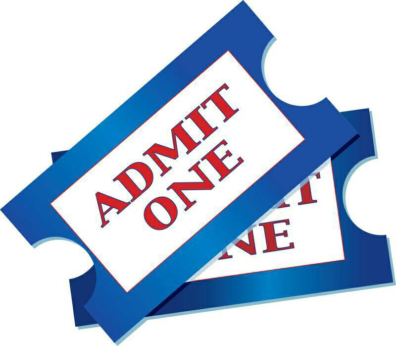 800x698 Admission Ticket Clipart