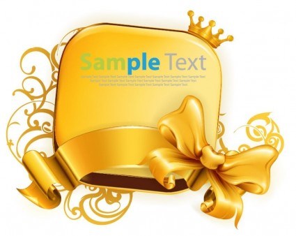 425x338 Golden Wheat Crown Vector Clip Art