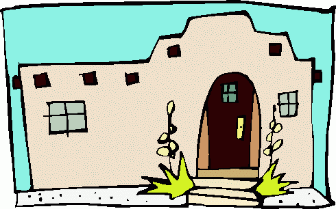 490x306 Adobe House Clipart
