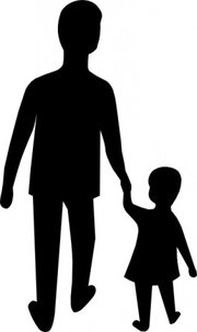 180x303 Adult Child Clip Art, Vector Adult Child