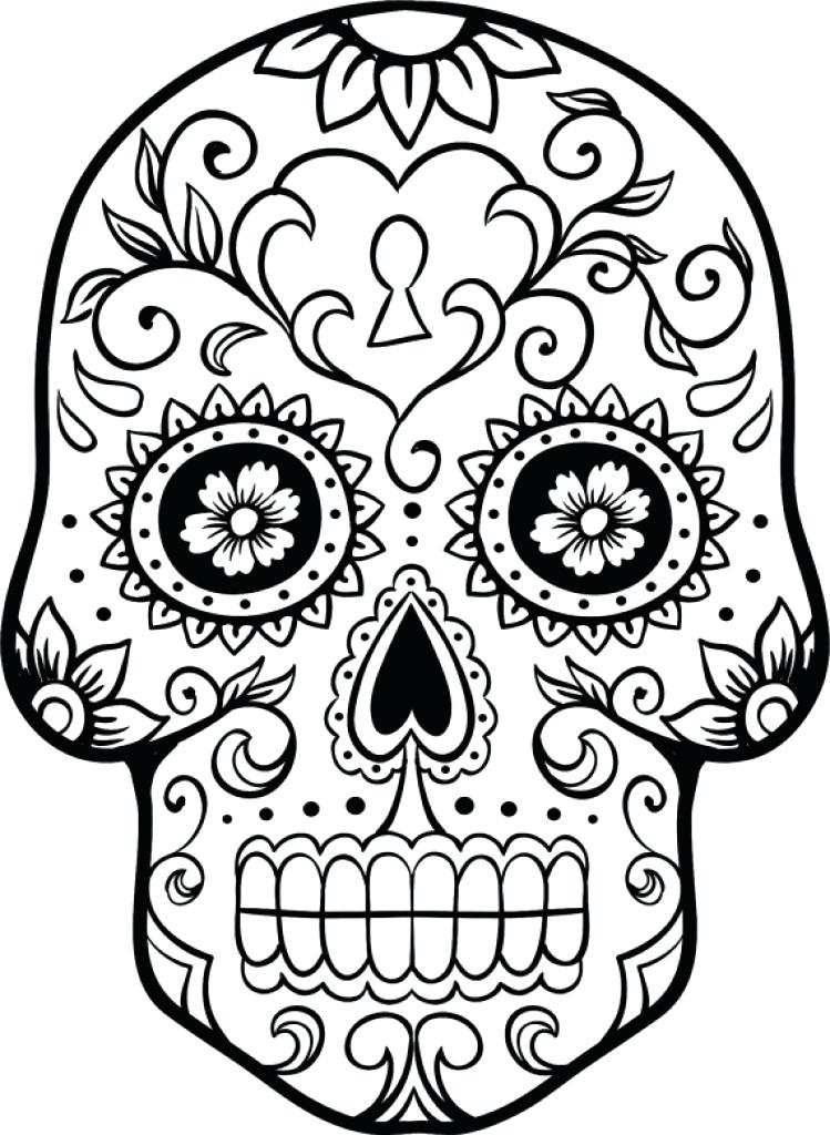 749x1024 Coloring Pages Sugar Skulls Day Of The Ad Sugar Skull Coloring