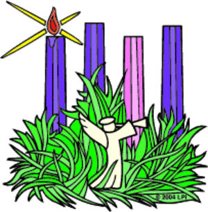 300x306 Advent Wreath Clipart