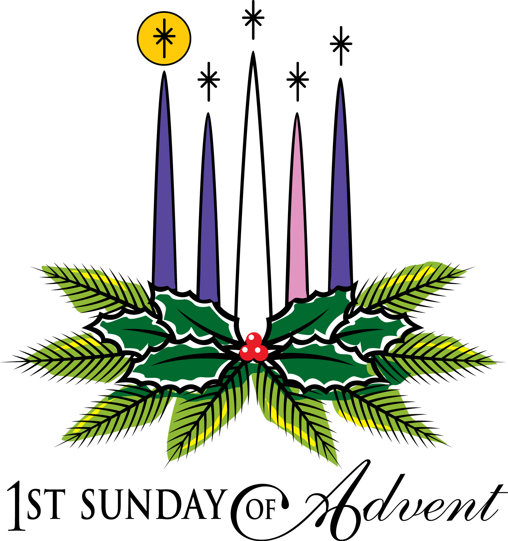 1660x1767 Iiii Clipart Advent Candle