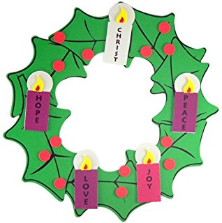 318x320 Magnetic Advent Wreath And Candles For Christmas