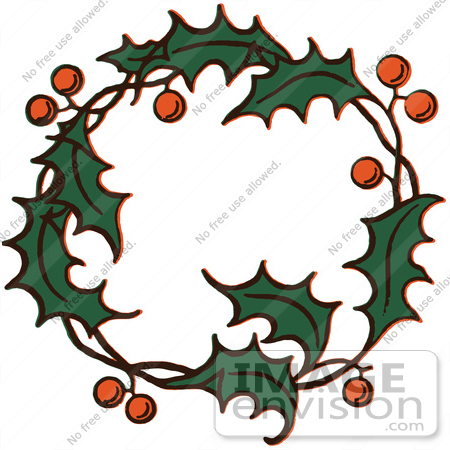 450x450 Christmas Wreath Holly Clipart, Explore Pictures