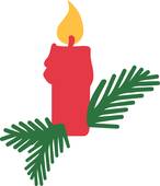 146x170 Advent Candle Clip Art