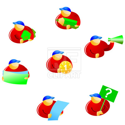 400x400 Advertising Icons Royalty Free Vector Clip Art Image