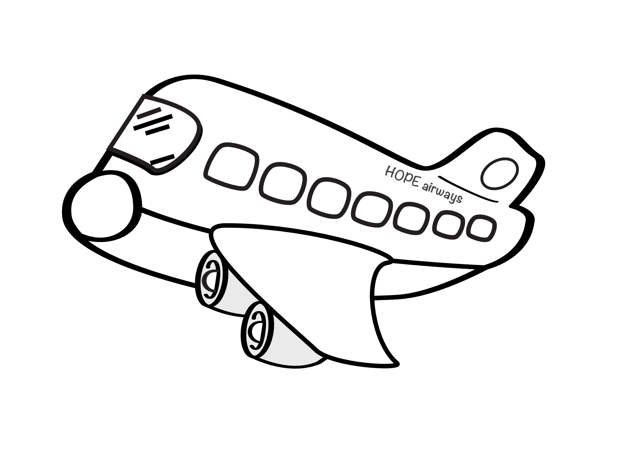 1969x1432 Drawn Airplane Easy