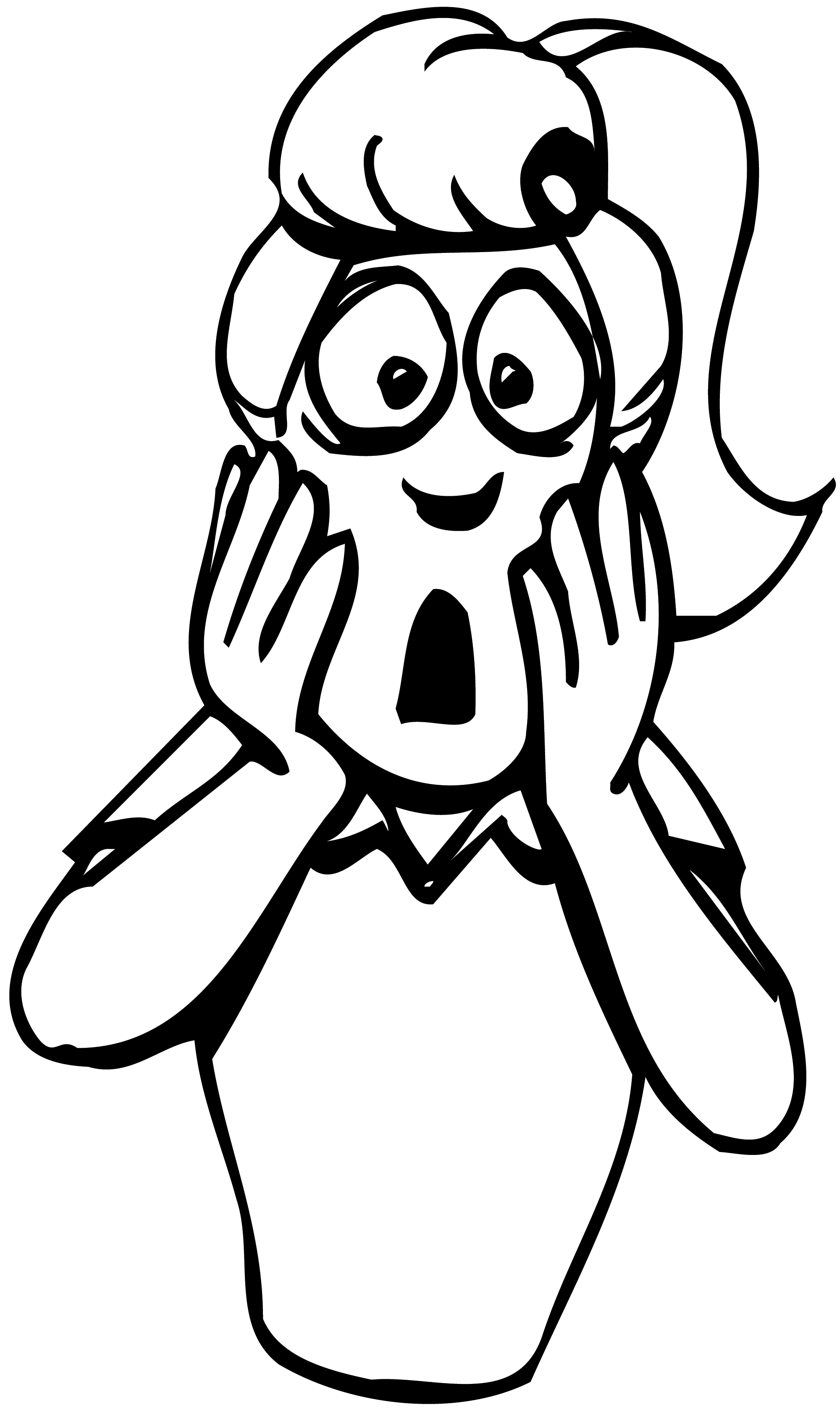 2000x3368 Horrified Face Clip Art Clipart
