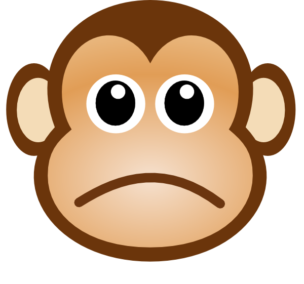 600x561 Sad Monkey Face