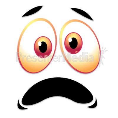 400x400 Scared Face Clipart
