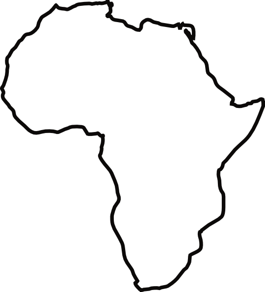540x595 African Continent Clip Art