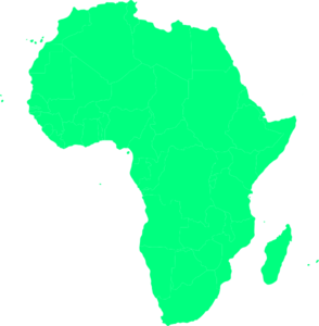 294x300 Green Africa Clip Art