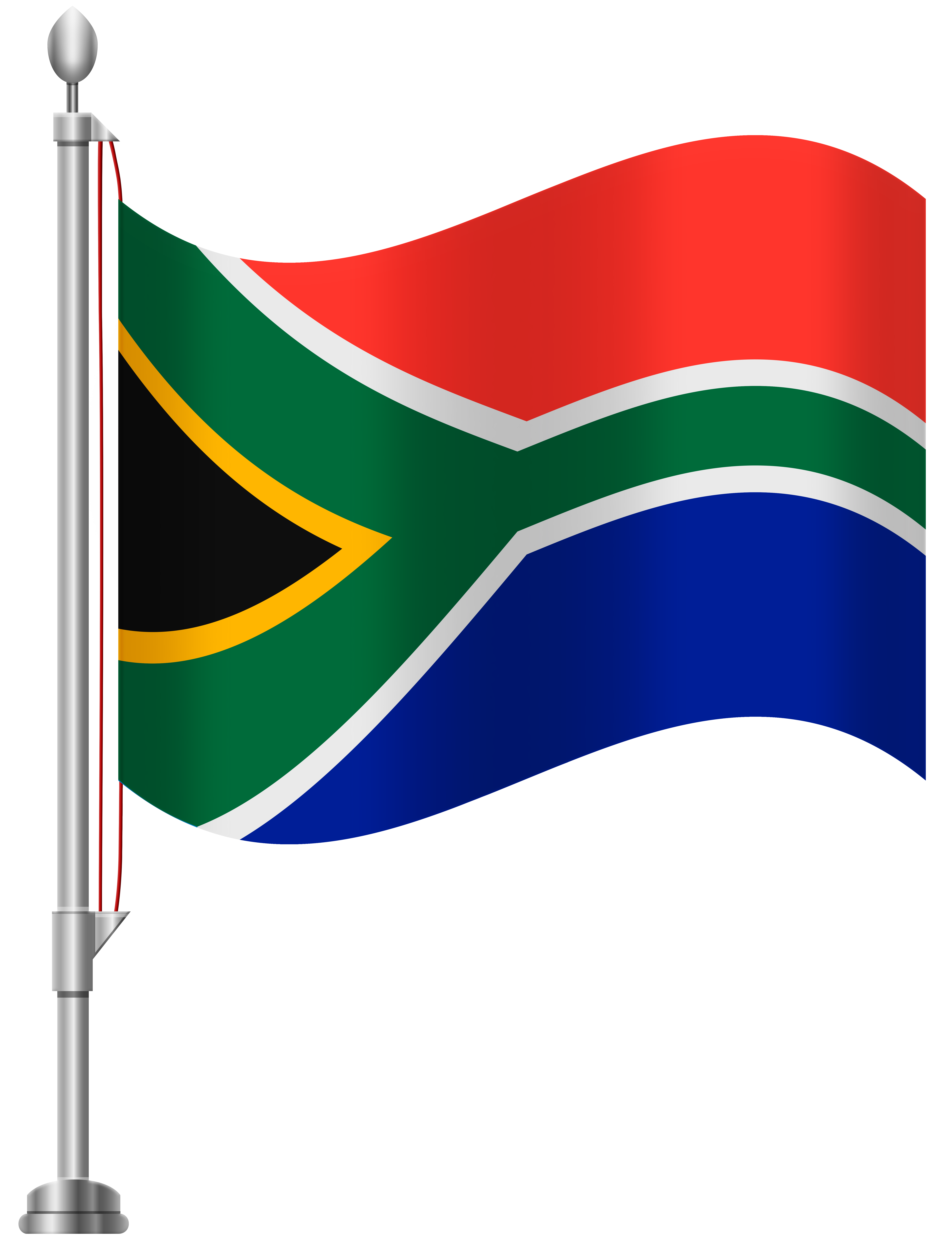 6141x8000 South Africa Flag Png Clip Art