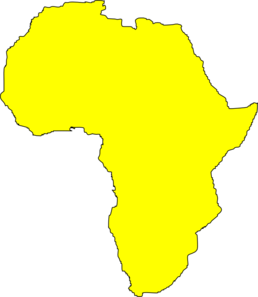 258x297 Yellow Africa Clip Art