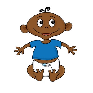 300x300 Free African American Baby Clipart Image 0515 1002 0101 2120