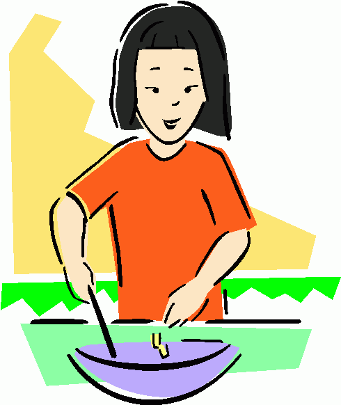 490x582 Clipart Of People Cooking