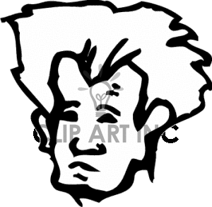 300x292 Big Afro Clipart