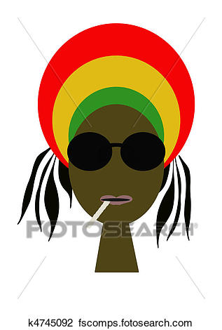 317x470 Clip Art Of Rasta K4745092