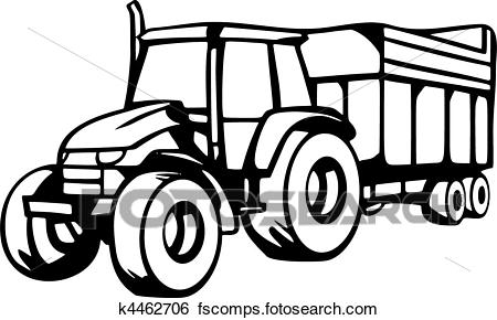 450x290 Clip Art Of Agriculture Vehicles K4462706