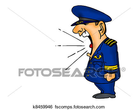 450x357 Stock Illustration Of Air Force Cartoon Shouting K8459946