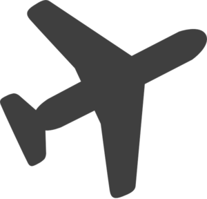 300x288 Grey Airplane Clip Art