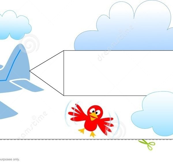 600x572 Airplane Pulling Banner Clipart
