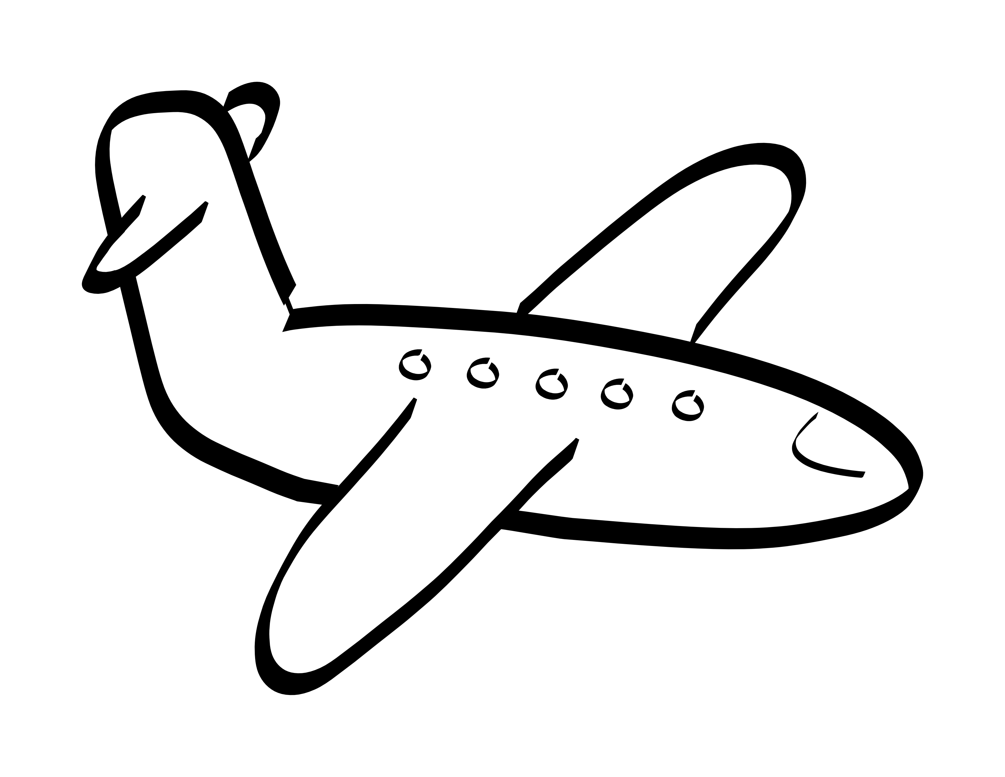 3333x2576 Bampw Clipart Airplane