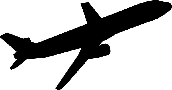 600x316 Best Airplane Clipart Black And White