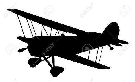474x288 9716441 Vintage Biplane Silhouette Balck And White Stock Vector