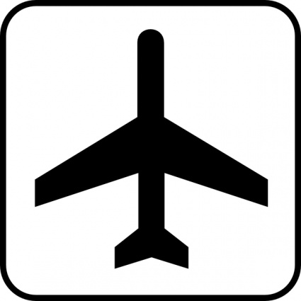 425x425 Image Of Airplane Clipart Black And White
