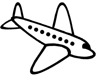 400x320 Drawn Airplane