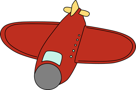 550x364 Big Red Airplane Clip Art