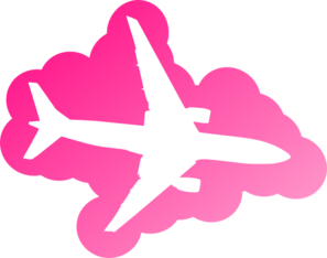 297x234 Pink Airplane Clip Art