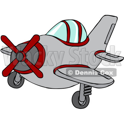 400x400 Free Vector Clip Art Illustration Of A Small Plane Djart