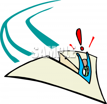 350x340 Paper Airplane Clipart