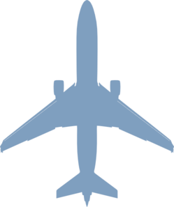 249x297 Blue Plane Clip Art