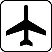 200x200 Airplane Clipart No Black