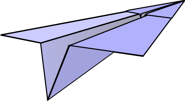 600x329 Paper Airplane Clip Art
