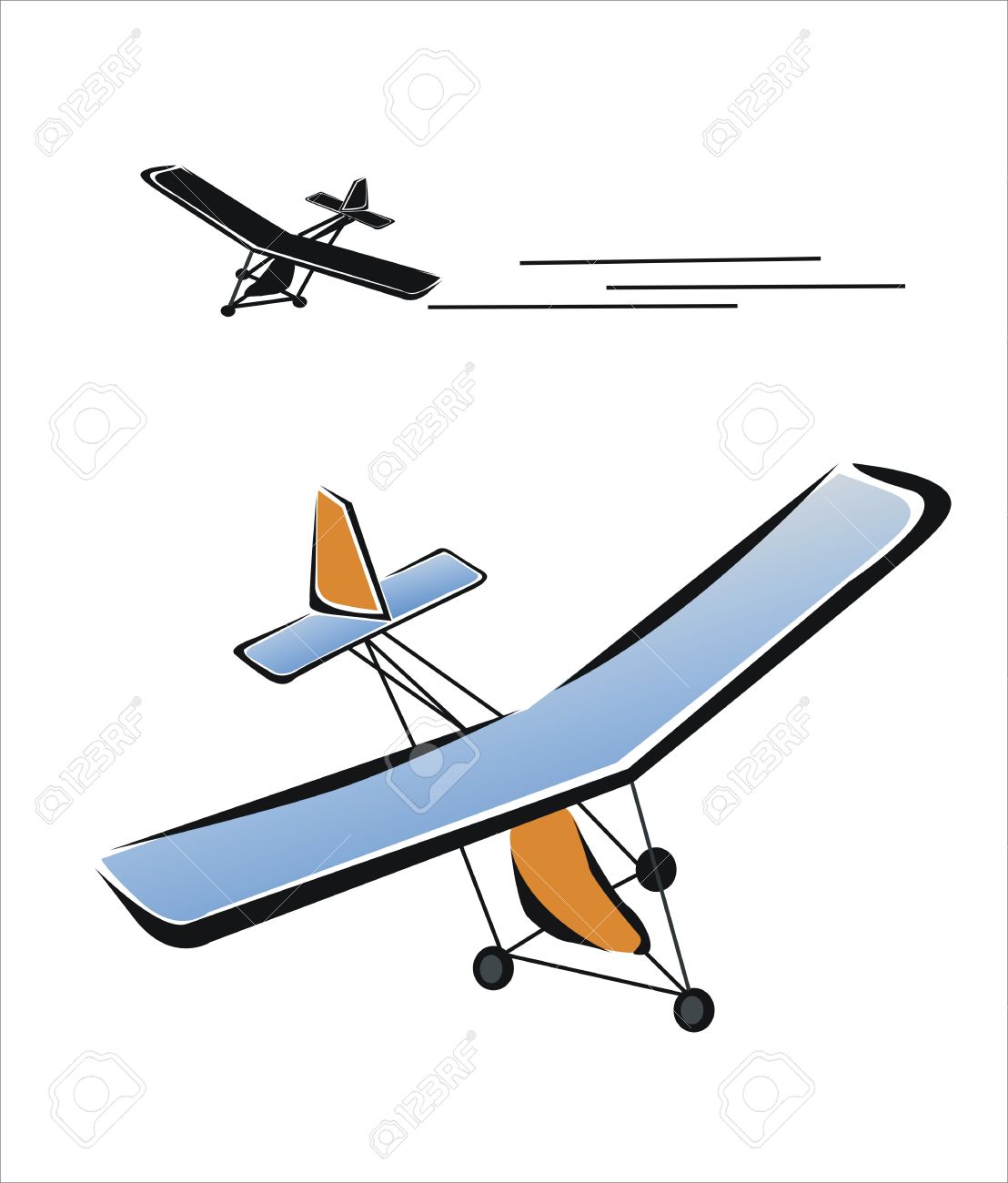1108x1300 Drawing Of A Microlight Flying Royalty Free Cliparts, Vectors,