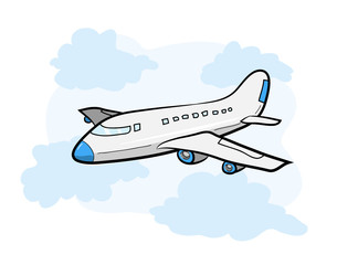 305x240 Drawn Aircraft Airplane Flying