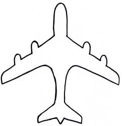 242x250 Drawn Airplane Printable