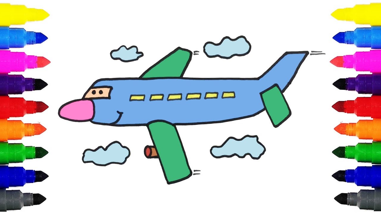 Airplane Drawing For Kids | Free download on ClipArtMag