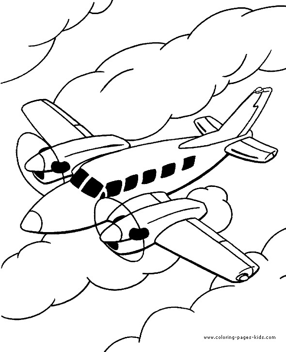 590x725 Flying In The Clouds Colouring Page