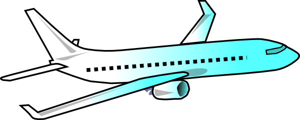 600x240 Commercial Airplane Cliparts