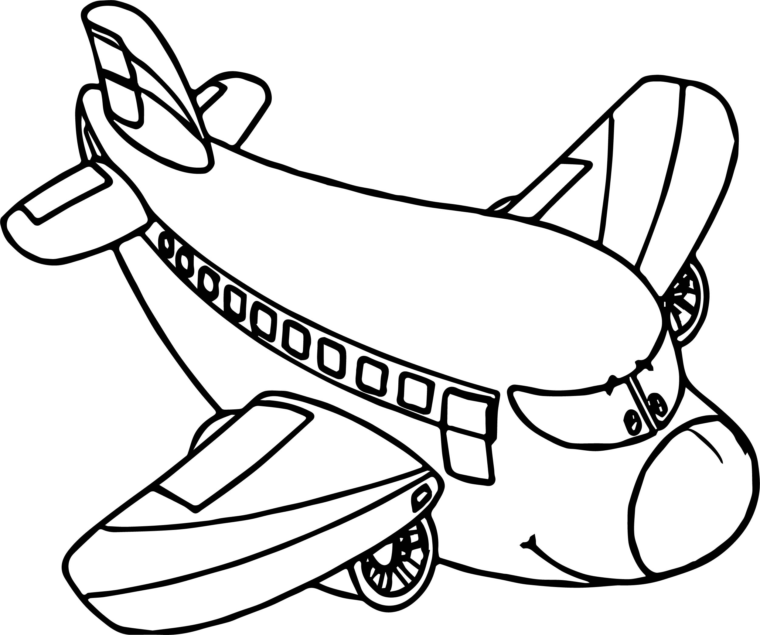 2503x2091 Airplane Cartoon Coloring Page Wecoloringpage