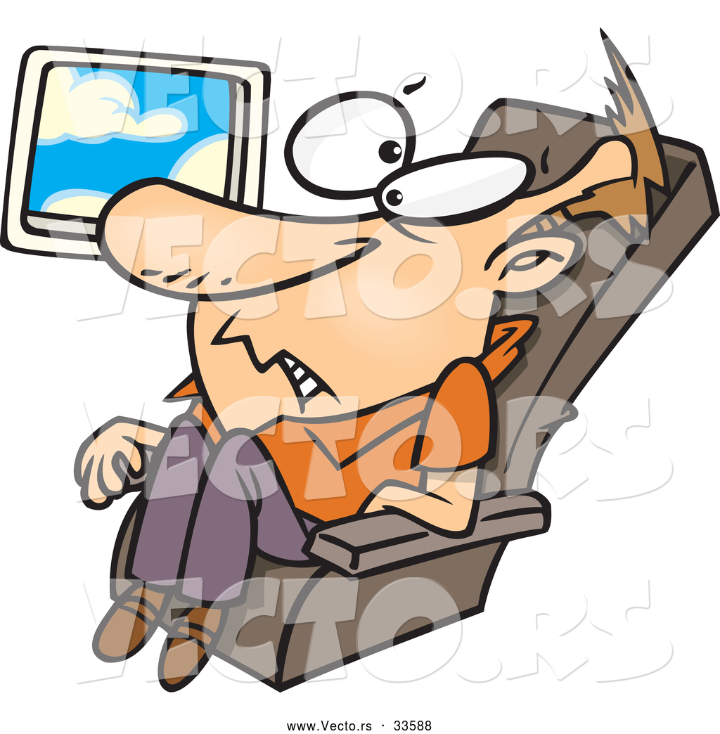 1024x1044 Vector Of A Worried Cartoon Man Nerviously Flying On An Airplane