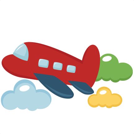 432x432 Airplane Clipart Scrapbook