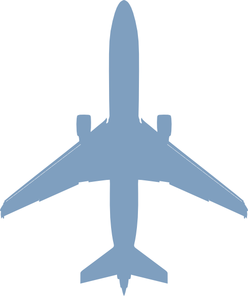 498x594 Blue Plane Clip Art